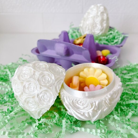 Rose-Covered Easter Eggs โ Handcrafted Party Favors, Spring Decor, Wedding Gifts - Picture 7 of 12